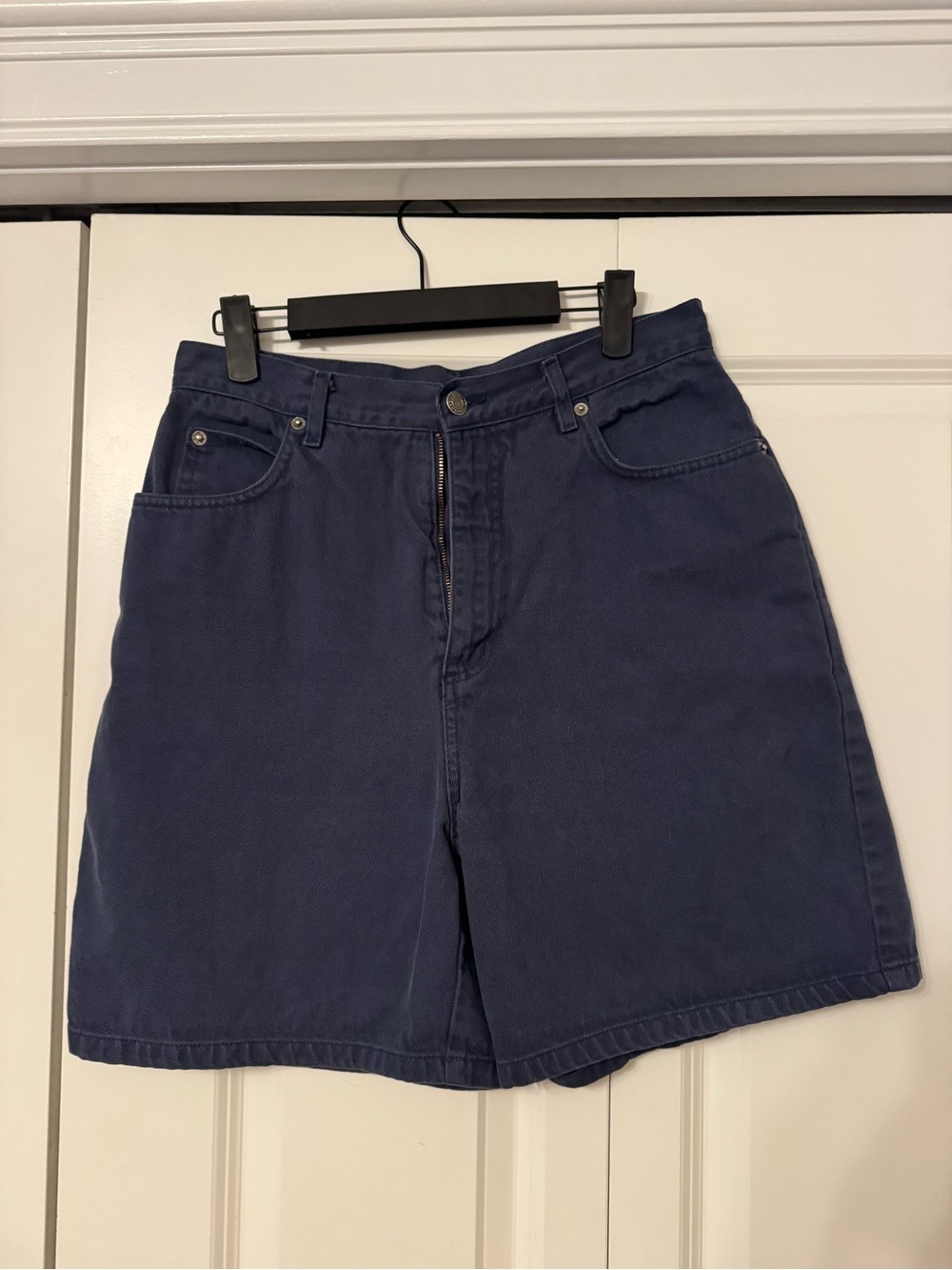 Navy Denim Shorts